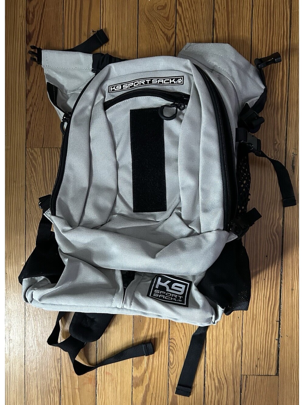 K9 Sport Sack Canvas Dog Backpack Carrier Gray/Black